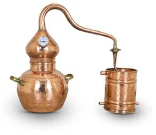 Premium Copper Moonshine & whiskey Alembic Still 3 L w/thermometer aprox 1Gallon