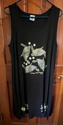 Preowned Caribbean Tropic Women Sleeveless Dress ONE SIZE * Ixtapa, Zihua Mexico - Picture 2 of 12