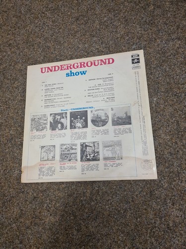 LP UNDERGROUND SHOW - COLUMBIA ITALIA 1969 ( PINK FLOYD /DEEP PURPLE..) RARITÄT - Bild 2 von 5