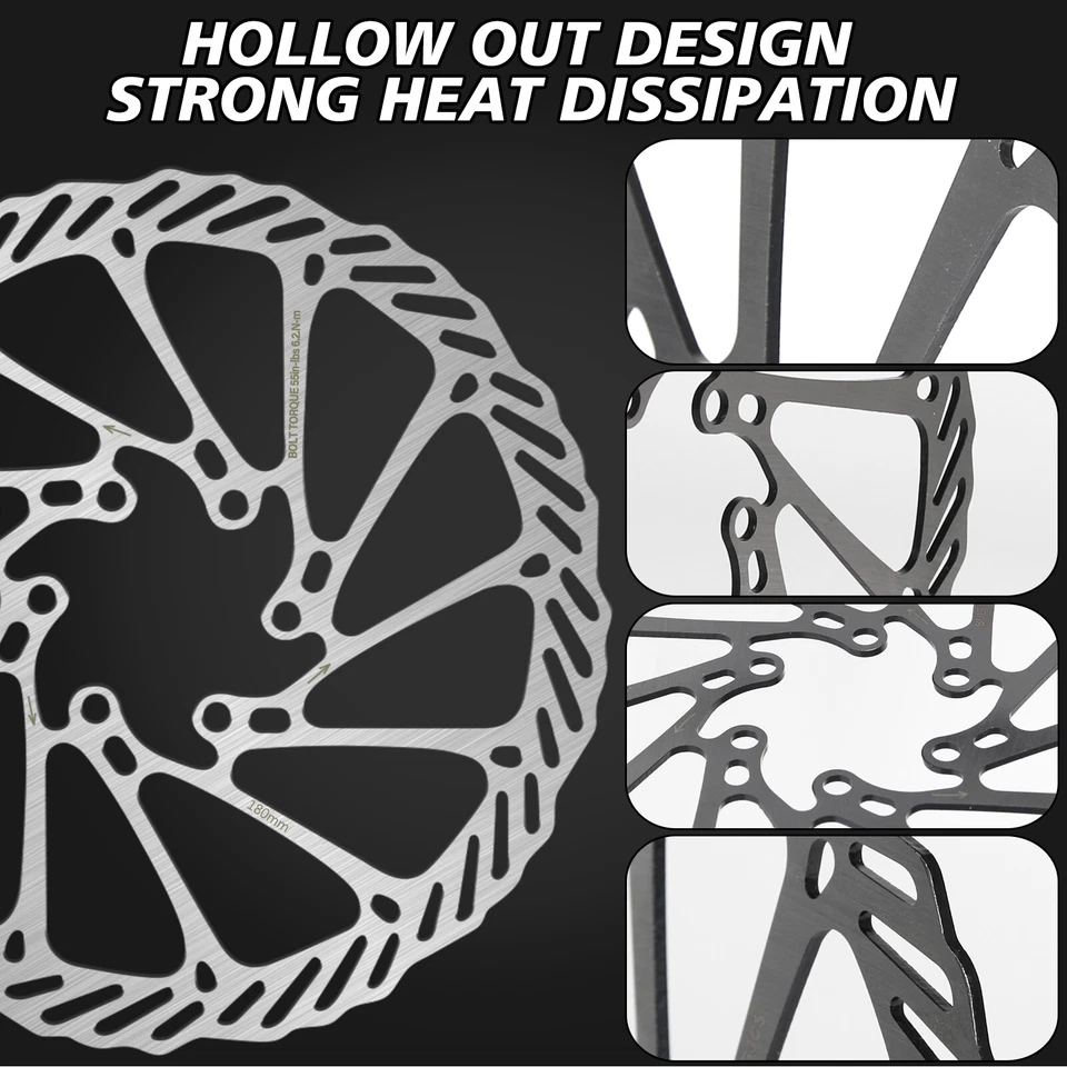 Rotor de freno de disco para bicicleta G3 160/180/203 mm 6 pernos MTB bicicleta de carretera para Avid/Shimano Foto 4 de 4