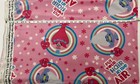 New 2016 Minky Fleece fabric by the yard - Trolls on Pink Background - 58” Wide