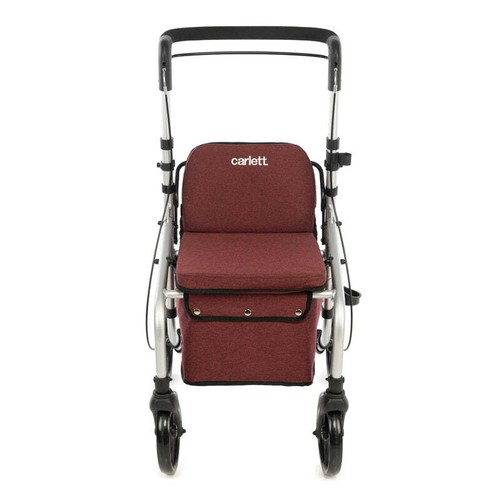 Carlett Lett Go Shopping Trolley Folding Height Adjustable Rollator with Seat - Picture 3 of 7