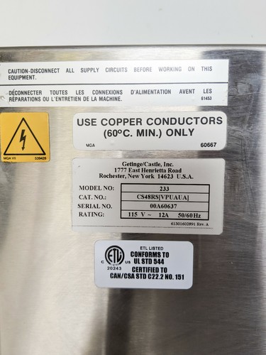 Getinge Castle 233 Autoklav Dampfsterilisator Stromgehäuse 61301600809 CS48RS - Bild 2 von 7