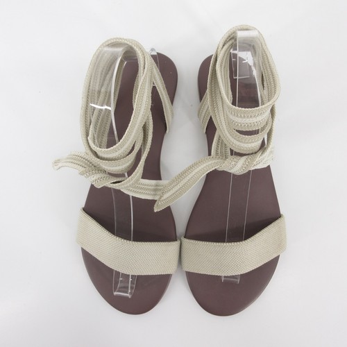 Sandalias Rothys The Wrap para mujer 7,5 planas gladiador verano informales castillo de arena beige - Imagen 4 de 11