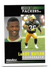 LEROY BUTLER 1991 PINNACLE CARD NEAR MINT+ CONDITION