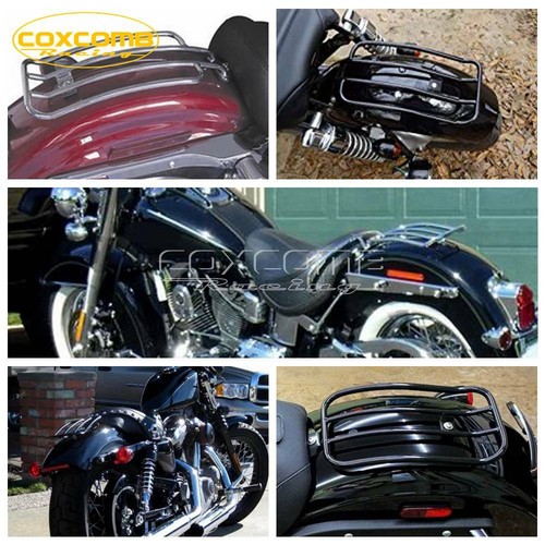 Rear Fender Luggage Rack For Harley Touring Street Glide FLHX 97-04 w/ Solo Seat - Picture 10 of 10