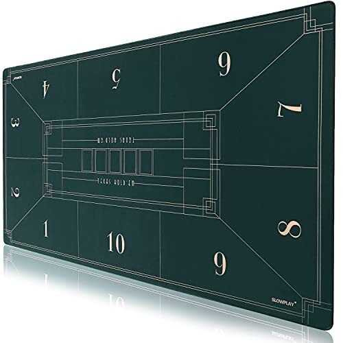 70 x 35 Inch Texas Hold'em Poker Mat | Portable Poker Table Top 70 X 35 Inch - Picture 2 of 7