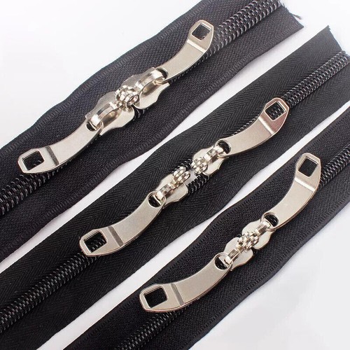 2/6 Pair Zipper Pull Slider Replacement Zip Head Repair Kit for DIY Bag Suitcase - Picture 3 of 20