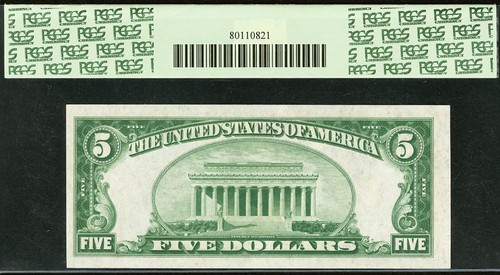 1928A $5 Federal Reserve Note PCGS 55PPQ - Gold on Demand - Chicago Fr 1951-G - Picture 3 of 3