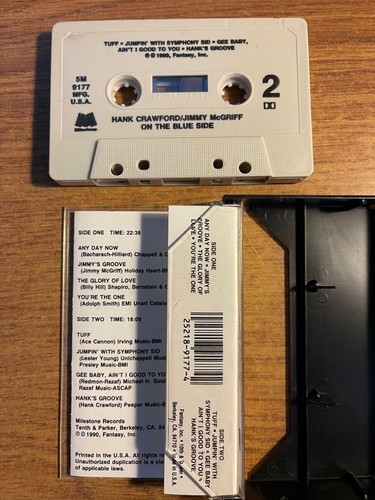 HANK CRAWFORD/JIMMY MCGRIFF ON THE BLUE CASSETTE TAPE TESTED LATE NITE BARGAIN! - Bild 2 von 2