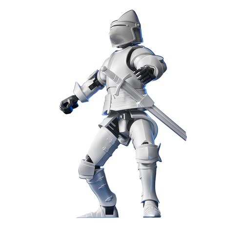 Armor Knight Action Figure 3D Printed Medieval Warrior Soldier Model Decor be - Picture 20 of 28