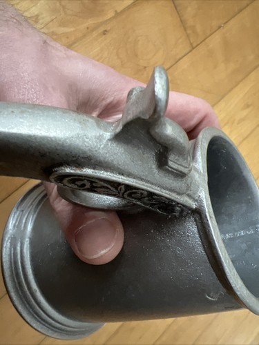 Zinnkrug Krug RWP Pistole Gewehr Griff Bier - Bild 7 von 9