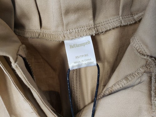 Women's Revamped Tan High Waist Belted Trouser Pants - Picture 8 of 12