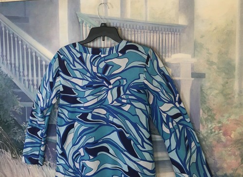 Women's Long Sleeve Blue Liz Claiborne Top Sz. M - Bild 11 von 12