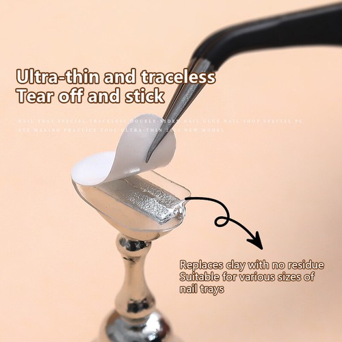 100pcs manicure support double-sided adhesive tape transparent acrylic no tr _cn - Picture 3 of 11
