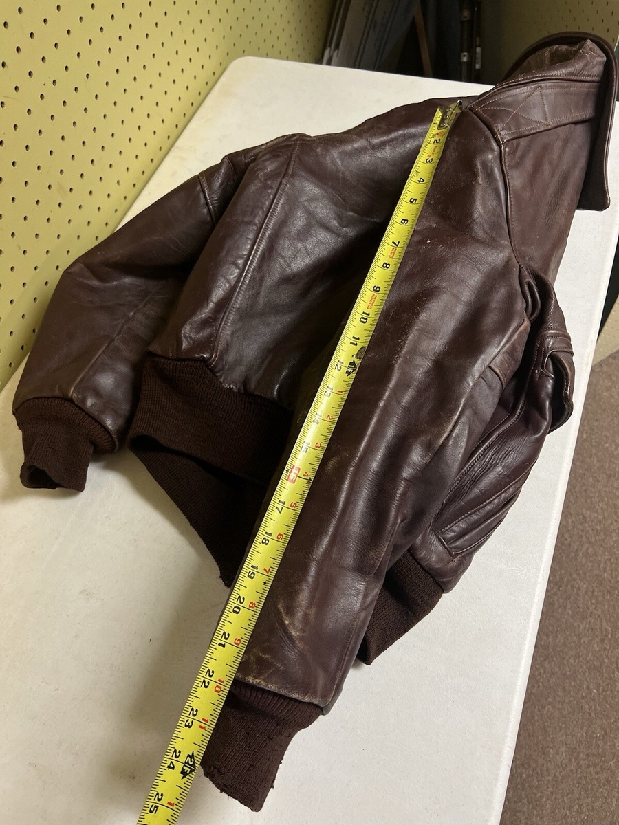 Vintage 1940-50s KIT CARSON Jacket Horsehide Leather Zip Vintage 1940-50s KIT CARSON Jacket Horsehide Leather Zip