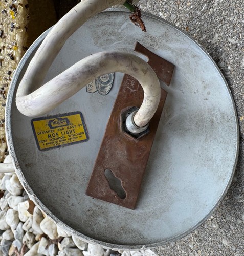 Lámpara colgante vintage MCM MOE de fibra de vidrio Swag iluminación mediados de siglo platillo OVNI años 60 - Imagen 9 de 18