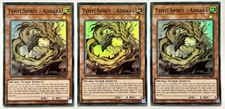 3 x OP12-DE009 Tenyi Geist - Adhara - Super Rare 1. Auflage Lightly Played YuGiOh