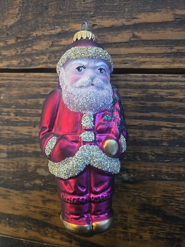 Lauscha Glas Ornament Santa