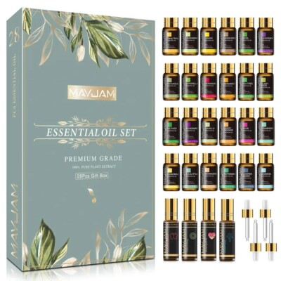 Essential Oils Lot Of 35 Pieces 5Ml Aromatherapy Against Stress Insomnia