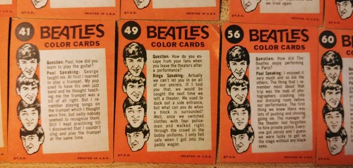 1964 Beatles Topps Color Series Trading Cards Set of 24 - Picture 6 of 10