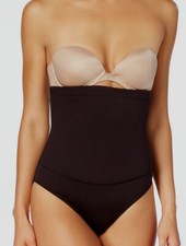 New 150 Maidenform Women's Black Firm-Control High-Waist Shaping Brief Size M