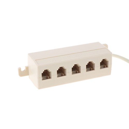 RJ11 jack 5 way outlet telephone modular line splitter plug adapter Fad H-*- _ou - Photo 7/10