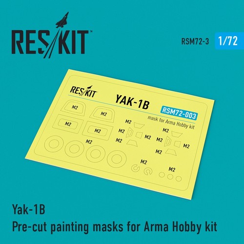 YAK-1B vorgeschnittene Lackiermasken für Arma Hobby Bausatz ResKit RSM72-0003 Maßstab 1:72 - Bild 7 von 24