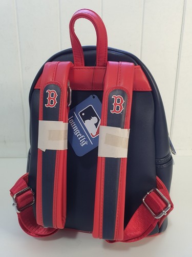 LOUNGEFLY MLB Boston Red Sox Patches Mini Backpack New With Tags Baseball Bag - Picture 9 of 20