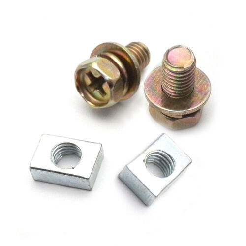 2Pcs Universal Motorcycle Battery Terminal Nut and Bolt M5x10mm Bike Scooter Set - Picture 2 of 12