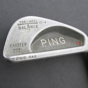 Vintage-7-Iron-Ping-Red-Dot-Karsten-III-Ping-Rail-37-034-ZZ-Lite-Shaft-Right-Nice