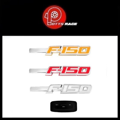 RECON LED Fender Emblems with Black Trim for 2009-2014 Ford F-150 264282BK