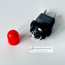 VDO TEILESATZ BELEUCHTUNG  GLÜHLAMPE 12V  MIT FASSUNG UND KAPPE ROT COCKPIT 