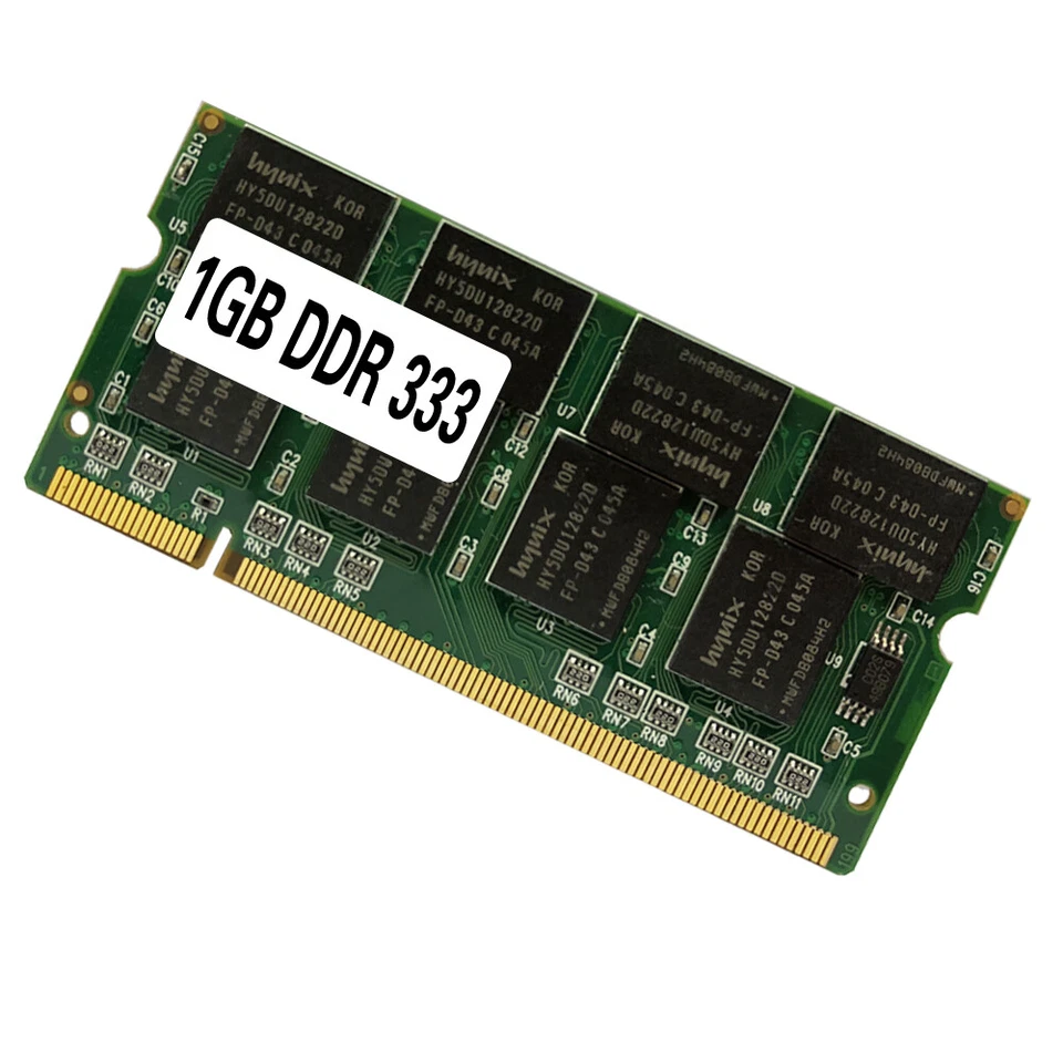 Laptop Memory Ram SO-DIMM PC2700 DDR/DDR1 333 MHz 1GB 200 PIN For Notebook - Image 3 of 4