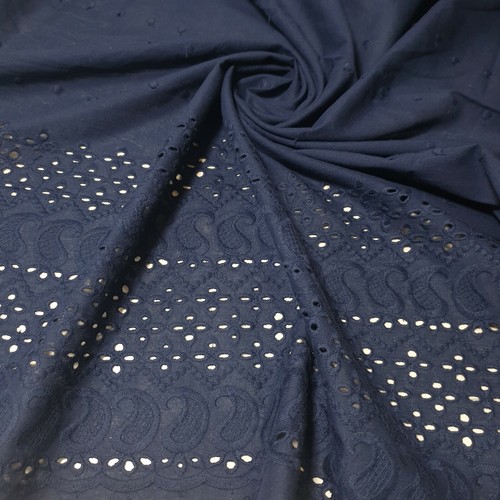 100% Cotton Lawn Broderie Anglaise Embroidery Border Dress Craft Fabric 44" - Picture 28 of 50
