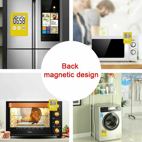 Große LCD Digital Küche Kochen Timer Count-Down Uhr lauter Alarm magnetisch - Bild 8 von 16