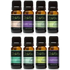 ZaVBe 100 Pure Essential Aromatherapy Oils Gift Set 8 Pack, 10ML Eucalyptus,