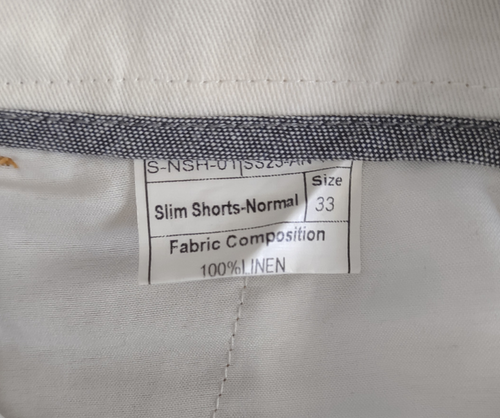 Spier & Mackay light brown 100% Linen casual shorts mens size 33 Slim - Picture 4 of 7