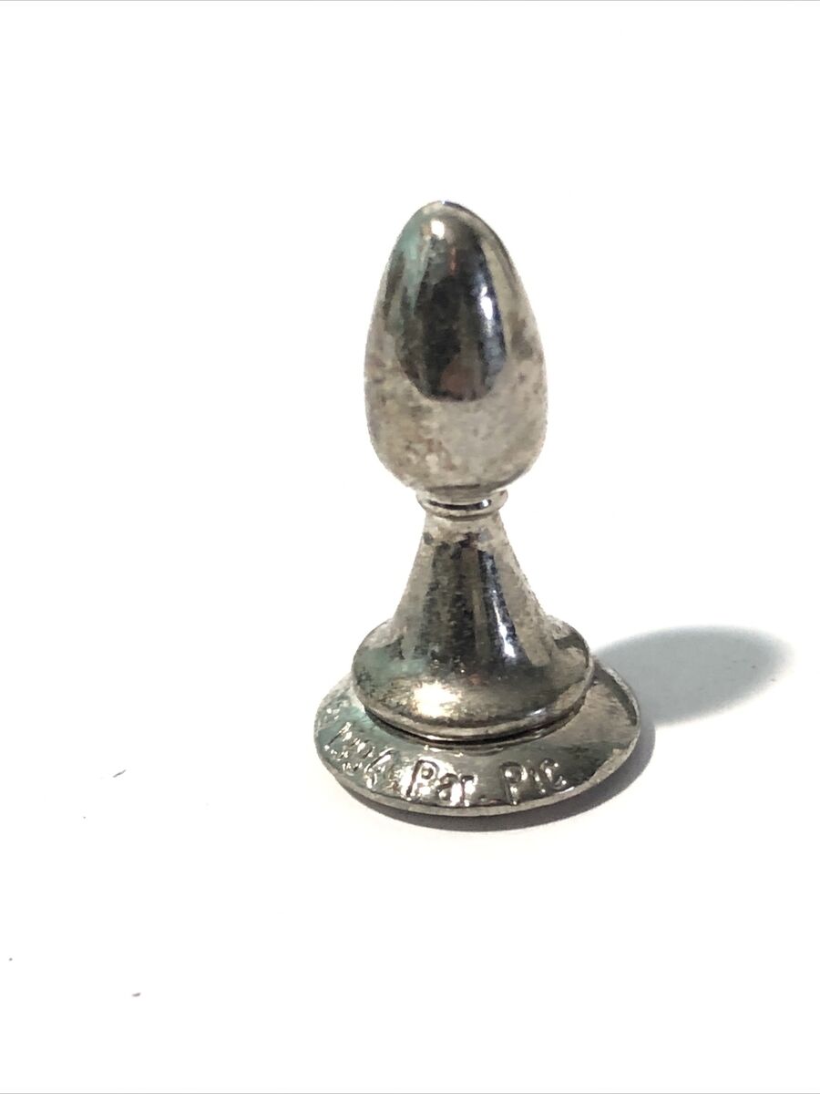 Star Trek Tridimensional 3D Chess Silver Pawn. Single Piece 1994