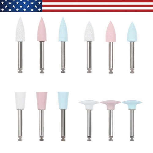 12pcs Dental Silicone Polishing Burs for Handpiece 2.35mm Mid-coarse Coarse Fine - Picture 4 of 24