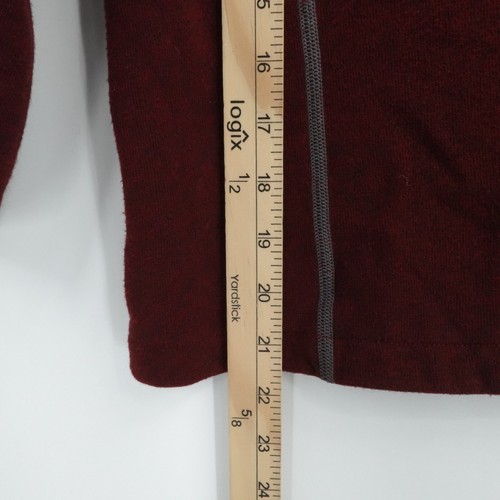 Kuhl Sweater Boy Small 7-8 Burgundy 1/4 Zip Kashmira Lightweight Outdoors Hiking - Picture 5 of 11