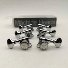 3R 3L Guitar Locking Tuners Tunning Pegs Key Machine Heads Set 1:21 Chrome