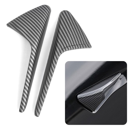 Side Camera Decoration Cover Trim Carbon Fiber Style for Tesla Model 3 Y S X  - Bild 12 von 20