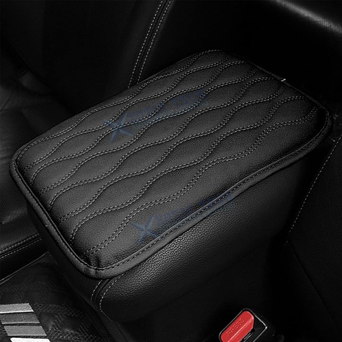 PU Leather Wavy Texture Center Armrest Cover Seat Box Cushion Decor Trim 30x21CM - Bild 11 von 12
