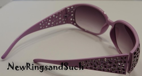 Gafas de sol para mujer rectangulares lila púrpura brillantes 405 - Imagen 3 de 3