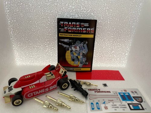 TRANSFORMERS G1 Reissue Mirage Blue / Clear Black/Gold Red Free SpeedPAK Ship - Picture 11 of 28