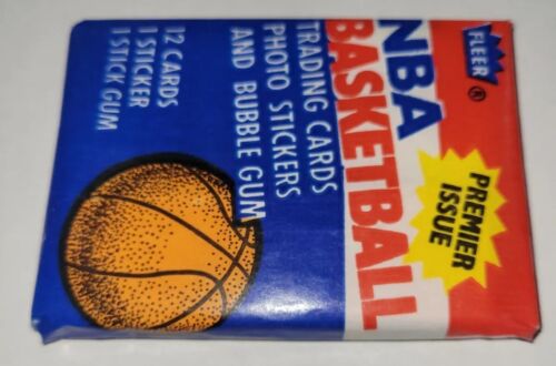 🤩NMT🤞UNOPENED PACK 1986 FLEER BASKETBALL MAGIC JOHNSON JK STICKER JORDAN RC?🤑 - Picture 1 of 6