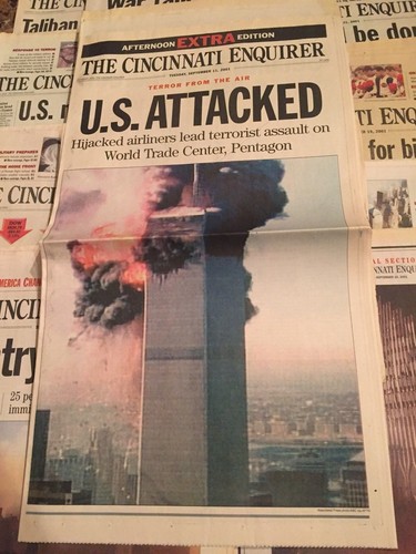 911 Newspaper Lot#1 Everyday From 9/11/01 - 9/22/01+Extras+2 Bonus VHS-Cincy Enq - Picture 2 of 12