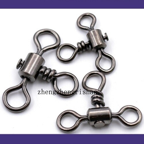 50pcs Three Way Swivels Fishing Barrel Swivels T-Turn 3 Way Swivels Connectors - Picture 7 of 18