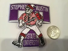 STEPHEN F. AUSTIN STATE UNIVERSITY Vintage Embroidered Iron On Patch 3” X 2.75”